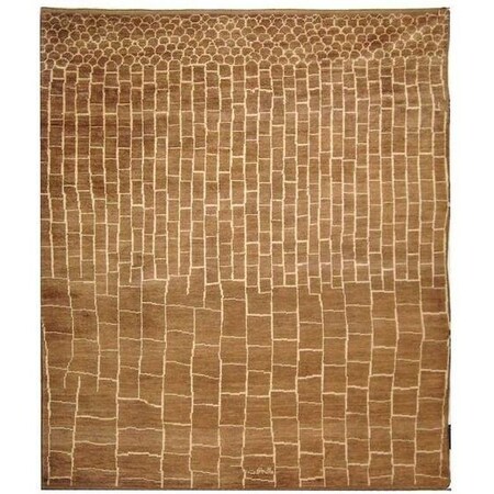 Safavieh 8 x 10 ft. Rectangle Contemporary Aspen- Walnut and Ivory Hand Knotted Rug ASP585A-8